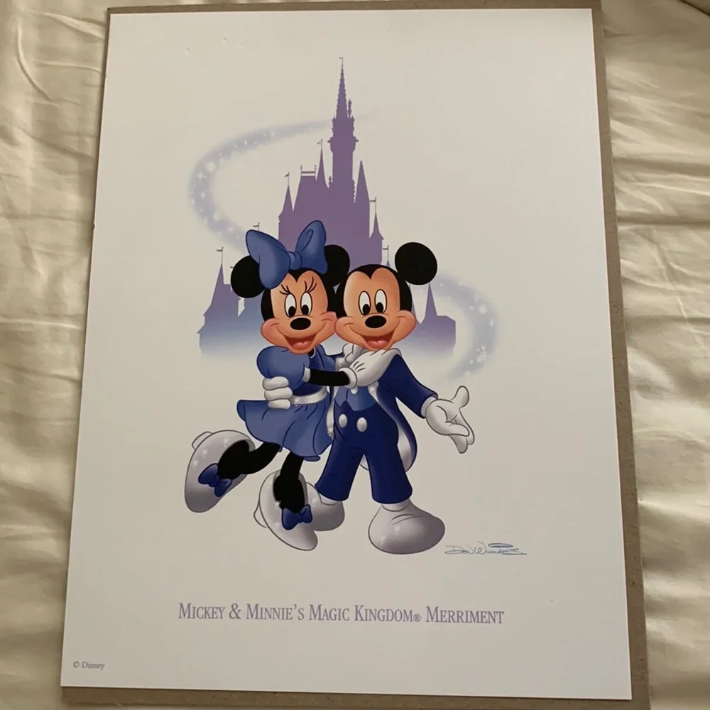 Limited Edition 2008 “Mickey, Minnie, Goofy, Donald and Pluto Lithographs NWOT - Picture 1 of 12
